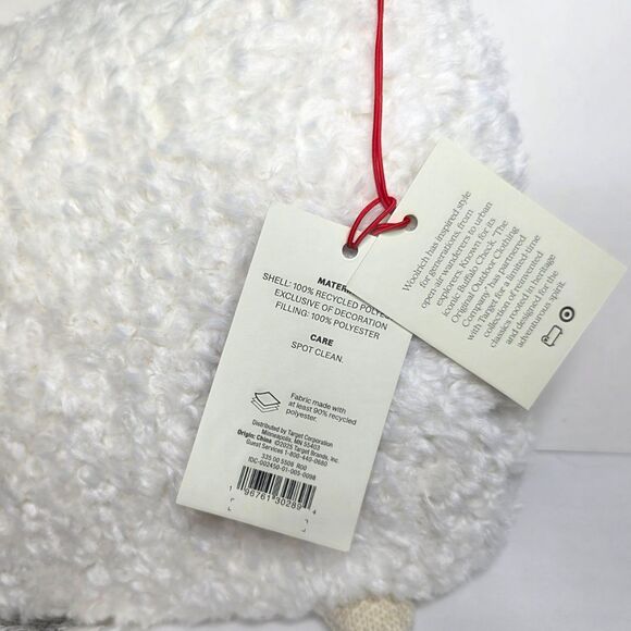 Woolrich X Target Sheep Shaped Throw 15" x 20" Pillow Lamb Cream White Black NEW - Picture 4 of 6
